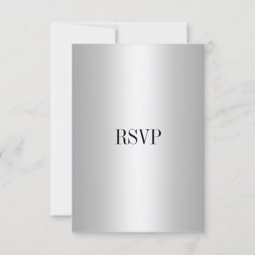 RSVP Response Card Silver All Events