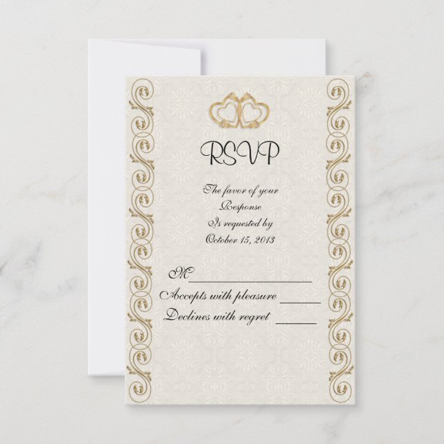 RSVP response card traditional (Front)