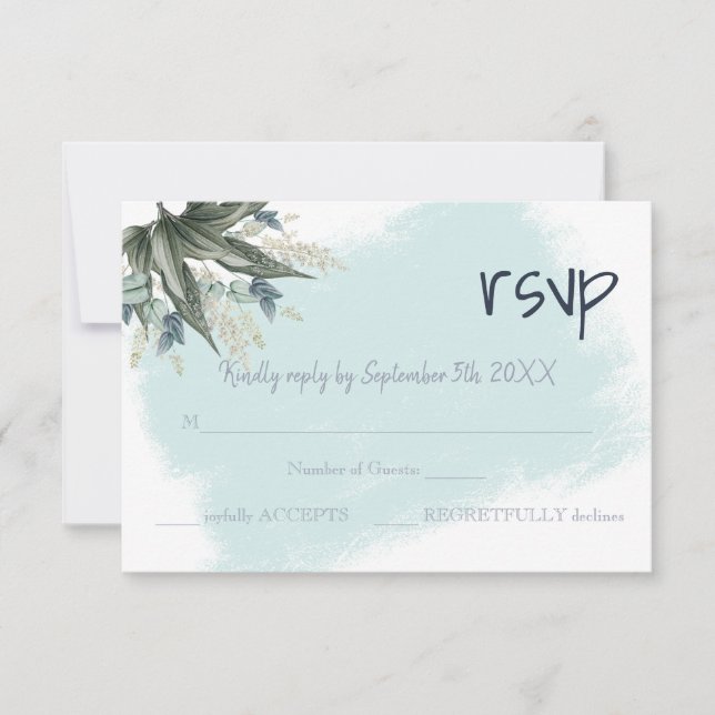 RSVP Response Wedding Card (Front)