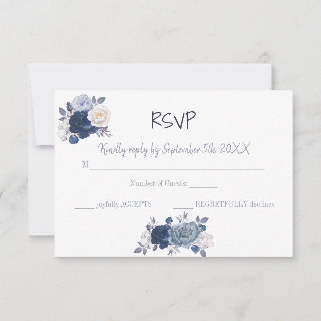RSVP Response Wedding Card (Front)