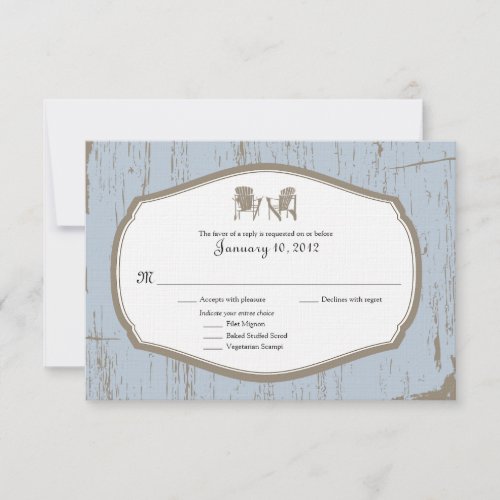 RSVP Rustic Country Wedding Invitation