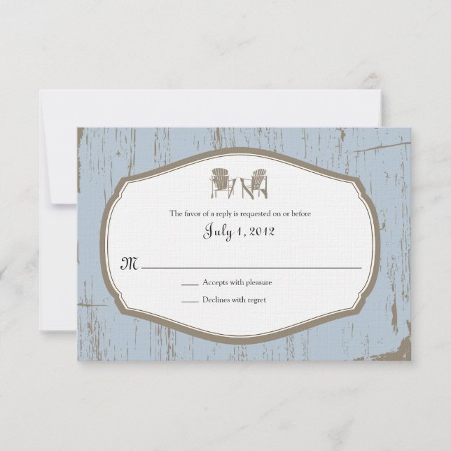 RSVP Rustic Country Wedding Invitation (Front)