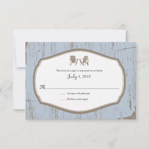 RSVP Rustic Country Wedding Invitation