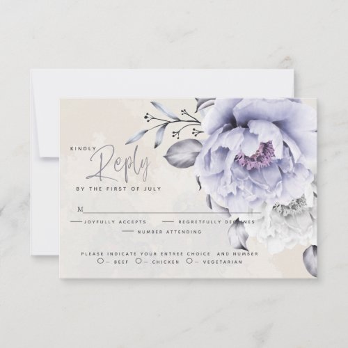 RSVP  Rustic Lilac and Alabaster Peony Floral