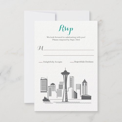 RSVP Seattle Skyline Wedding