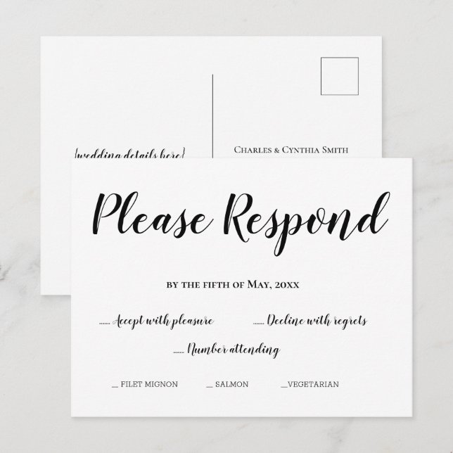 How To Respond To Rsvp How to respond to a wedding response card | Beachweddingtips.com