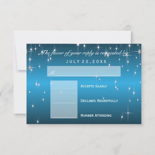 RSVP  Star Lights in Metallic Sky Blue _ RSVP