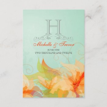Rsvp - Stylish Floral Abstract Wedding Invitations by deluxebridal at Zazzle