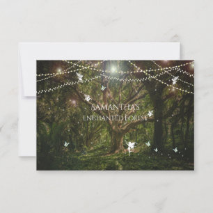 RSVP Sweet Sixteen, Enchanted Forest, Fairies Invitation