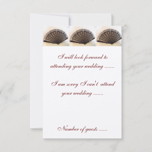 RSVP Tapestry & Roses Spanish Wedding Invitation (Front)