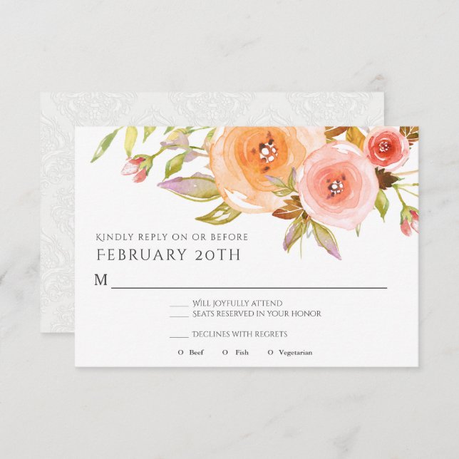 RSVP Template Wedding (Front/Back)