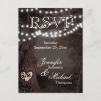 RSVP - Tree of Lights Invitation Postcard