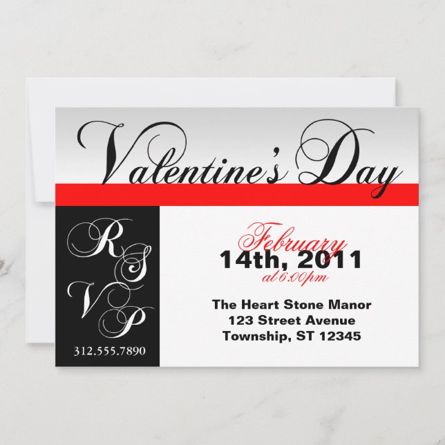 RSVP Valentine's Day Invitations (Front)