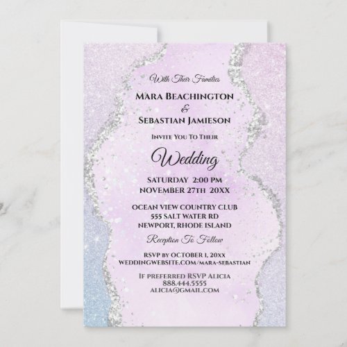  RSVP Website Abstract Pastel AR13 Wedding Invitation
