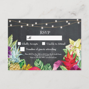 RSVP Wedding Aloha Tropical Cards Invites