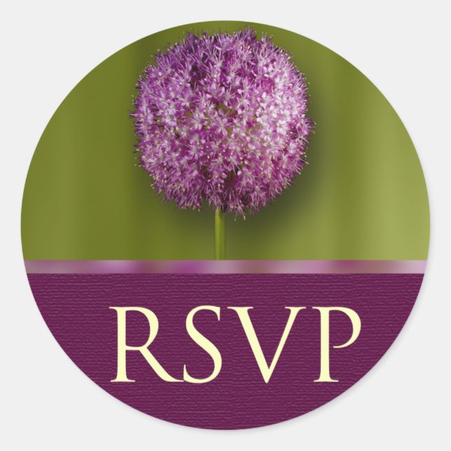RSVP Wedding Anniversary And Event Envelope Seal (Front)