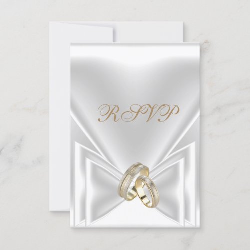 RSVP Wedding Elegant White Gold Rings
