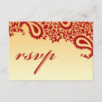RSVP Wedding Indian Style Card