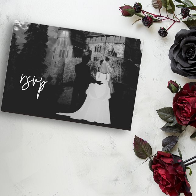 RSVP Wedding October Halloween Mansion Card (Creator Uploaded)