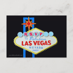 RSVP Wedding Reception Las Vegas Card