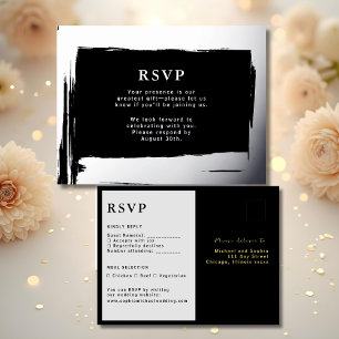 RSVP Wedding Response Card Modern Elegance