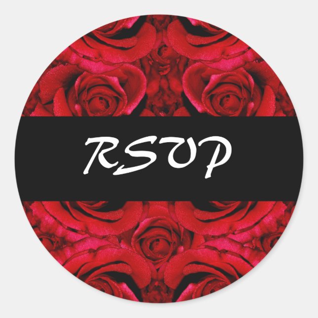 RSVP wedding stickers - customize (Front)
