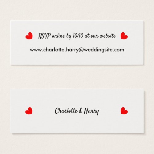 RSVP Wedding Website Personalized