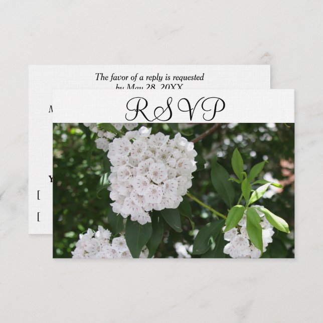 RSVP White Wedding Mountain Laurel (Front/Back)