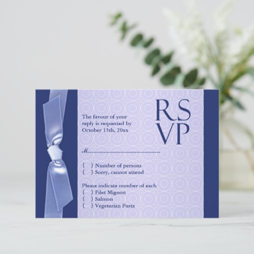 RSVP (with food) Jewish Wedding Flat Card | Zazzle