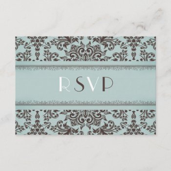 Rsvp With Food Option Wedding Flat Card by all_items at Zazzle