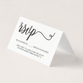 RSVP without mailing Reserved Seat Simple folded (Front)