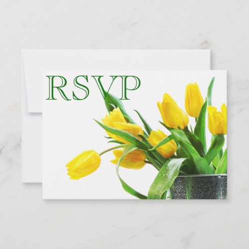 RSVP Yellow Tulips Card