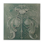 RT026 Faux-Relief Antique Reproduction Tile<br><div class="desc">Historical antique tile reproduced on a smooth surface 4.25" or 6" ceramic tile. Perfect for interior tile wall accents, backsplashes, fireplace surrounds, bathroom and showers walls, kitchens and craft projects. Not intended for outdoor use. Our tiles are copies of costly authentic original antique tiles. Suggestion: Order one tile to review...</div>