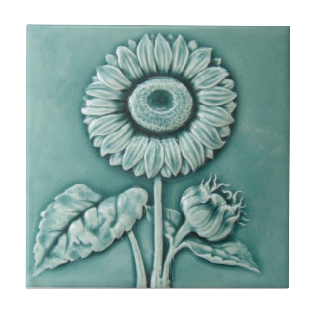 RT035 Faux-Relief Antique Reproduction Tile (Front)
