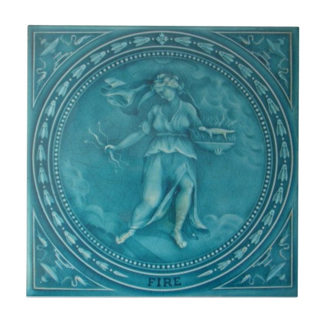 RT047 Faux-Relief Antique Reproduction Tile (Front)