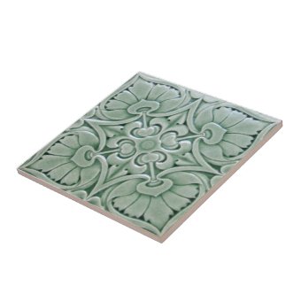 RT063 Faux-Relief Antique Reproduction Tile | Zazzle