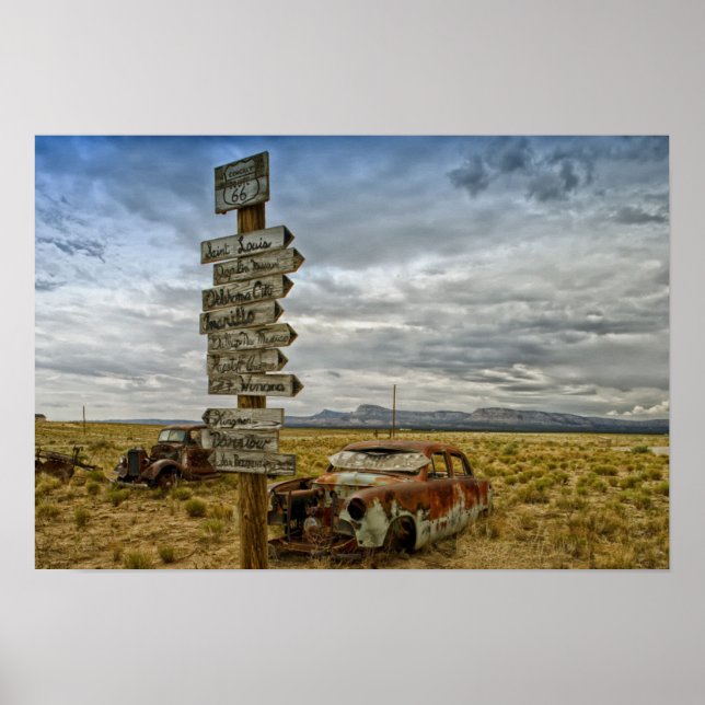 RT 66 Arizona Desert Poster (Front)