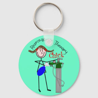 RT Chick O2 Tank and Ambu Bag Stick People Keychain