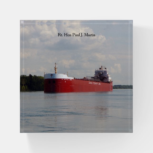 Rt. Hon Paul J. Martin paperweight (Front)