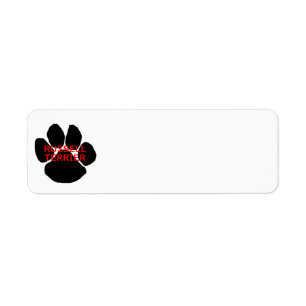 rt name paw label