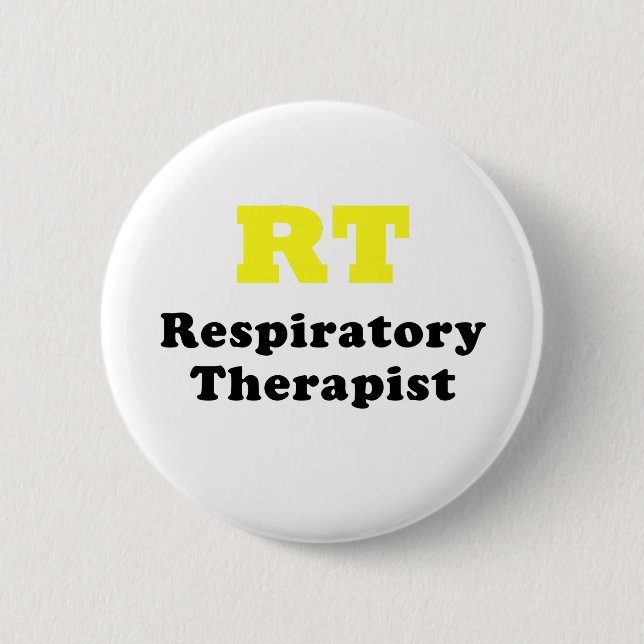 RT Respiratory Therapist Button (Front)