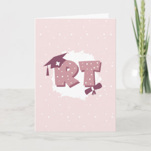 RT Respiratory Therapist Graduation Card