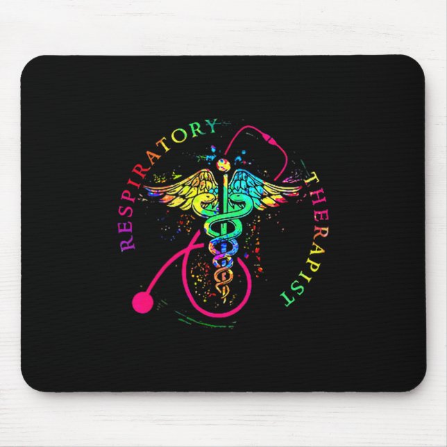 Rt respiratory therapy therapist funny rt care mouse pad (Front)
