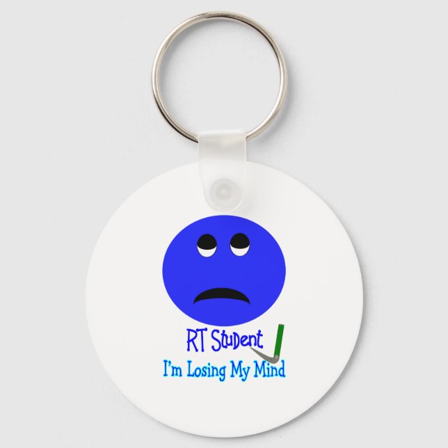 RT Student IM LOSING MY MIND BIG BLUE Keychain (Front)