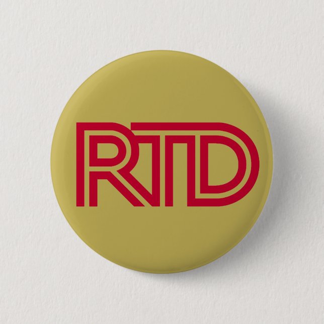 RTD Mining Pinback Button (Front)