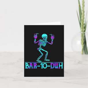 Rtender Halloween R 10 Duh Skeleton Drinking Costu Card