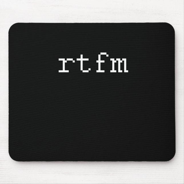 RTFM MOUSE PAD (Front)
