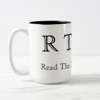 RTFM - Read The Factory Manual Two-Tone Coffee Mug