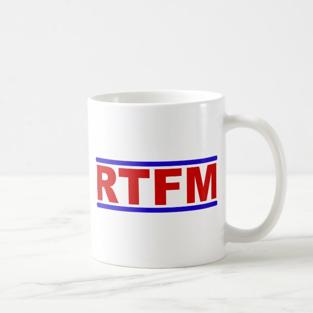 RTFM - Read the Fraging Manual Coffee Mug (Right)
