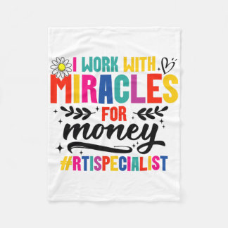 Rti Team Rti Crew Miracle Response Intervention Te Fleece Blanket